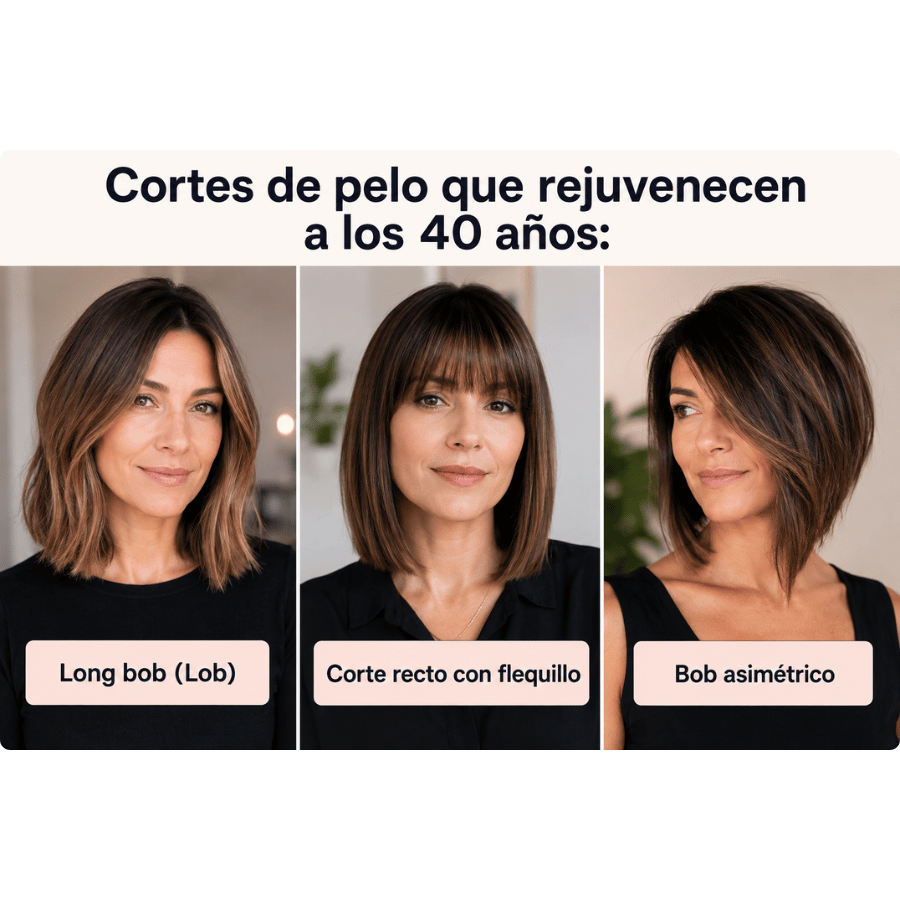 Cortes de pelo que rejuvenecen a los 40